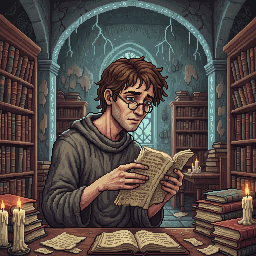 Brother Caelum - The Archivist Monk