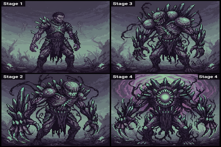 Sky-Rot Corruption Stages