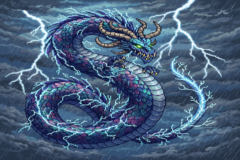 Old Lightning - Storm-Serpent Boss