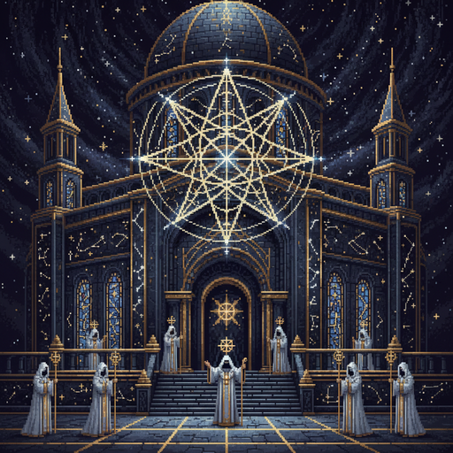 Constellation Clergy Symbol and Temple