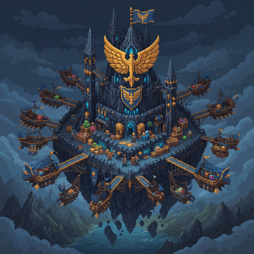 Sky-Guild Symbol and Headquarters